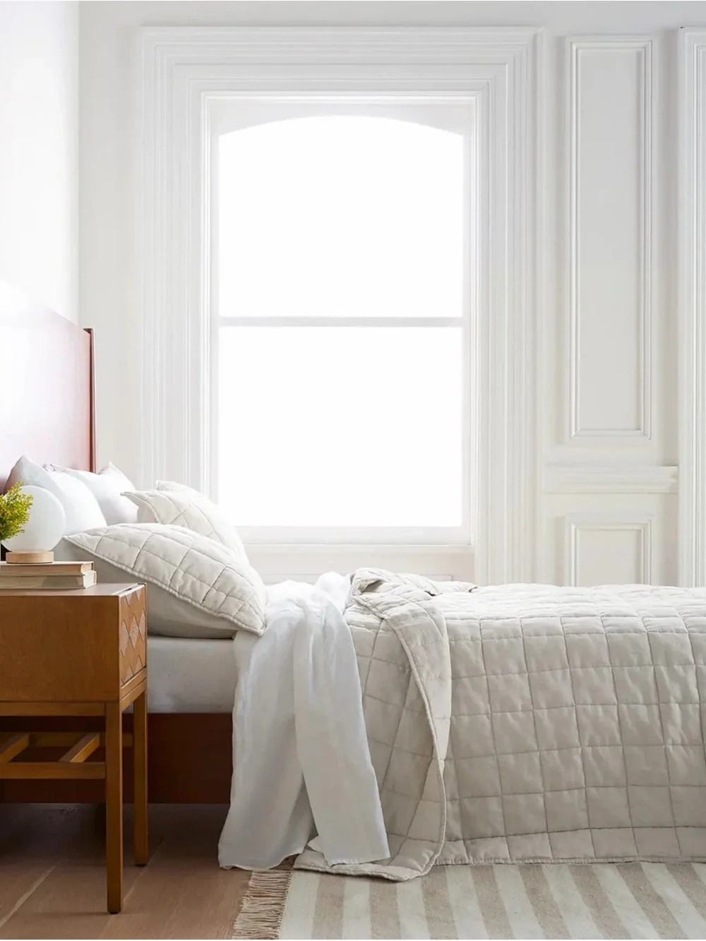 Quince Cream Quilted Comforter